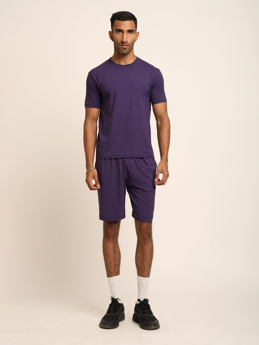 Naturefab Men's Organic Bamboo Co-ord Purple