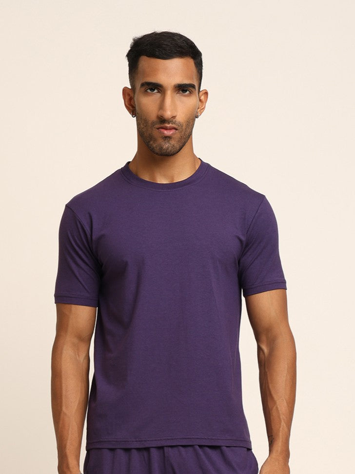 Naturefab Men's Organic Bamboo Tshirt Purple
