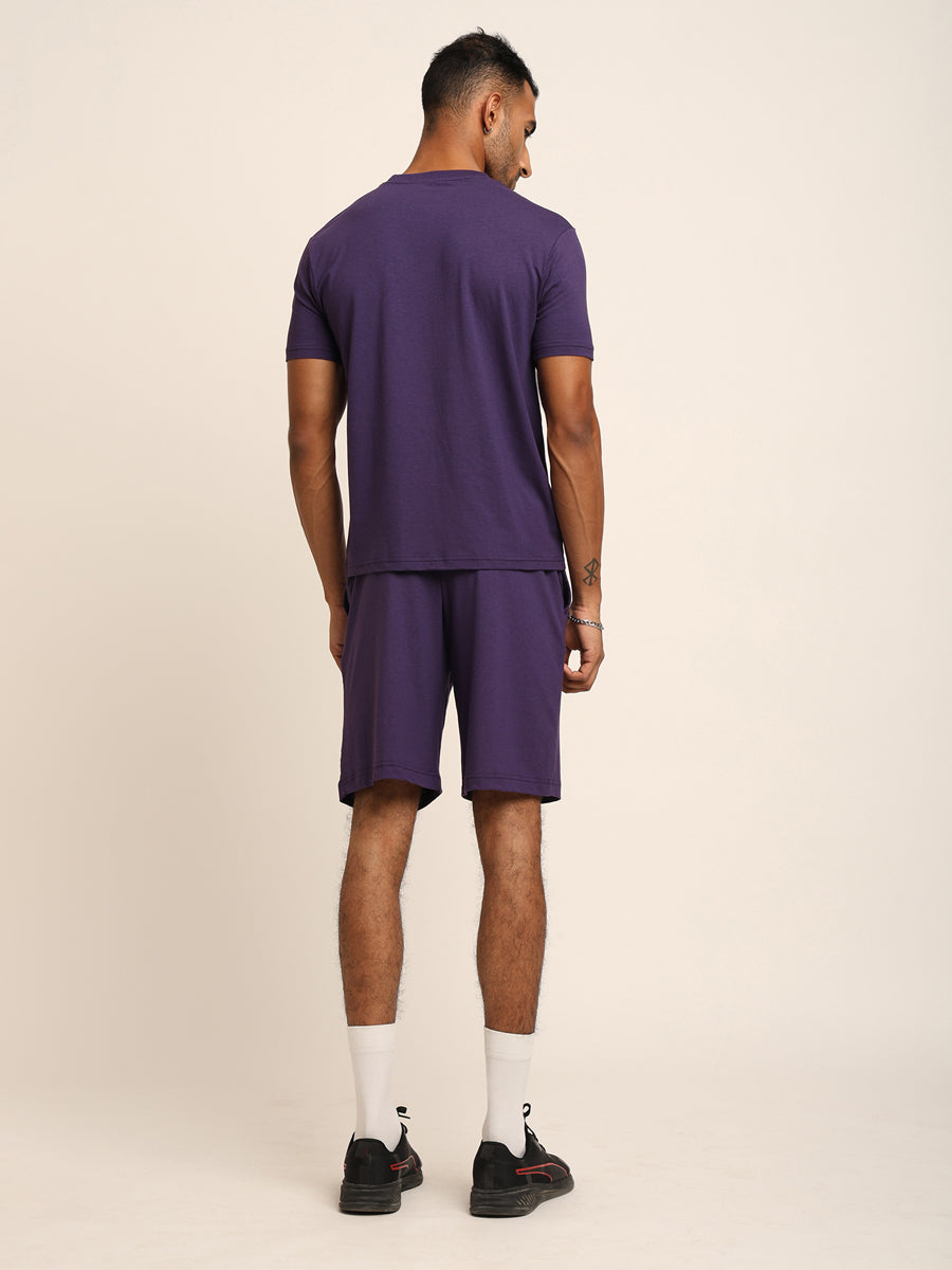 Naturefab Men's Organic Bamboo Co-ord Purple