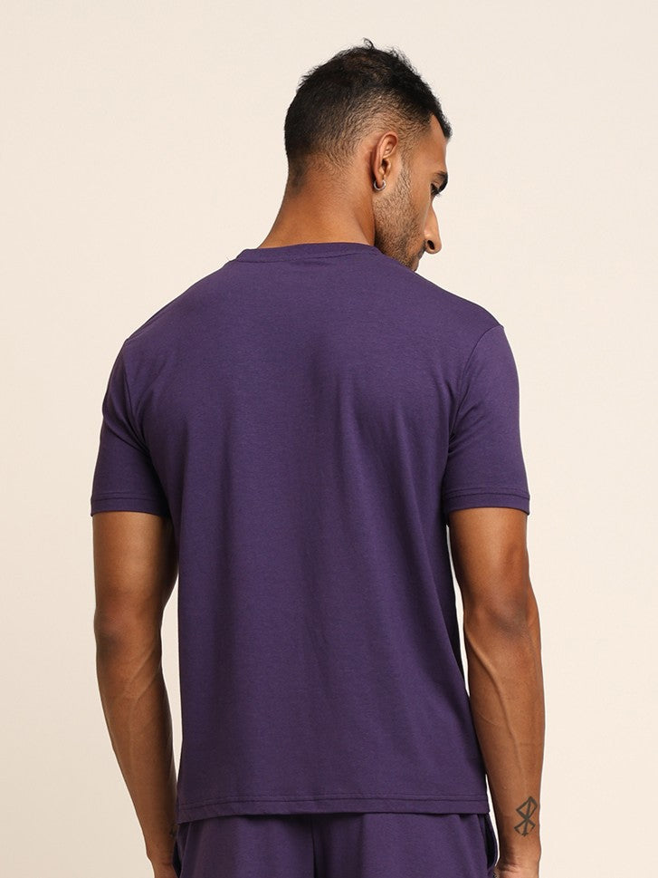 Naturefab Men's Organic Bamboo Tshirt Purple