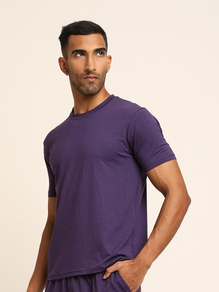 Naturefab Men's Organic Bamboo Tshirt Purple