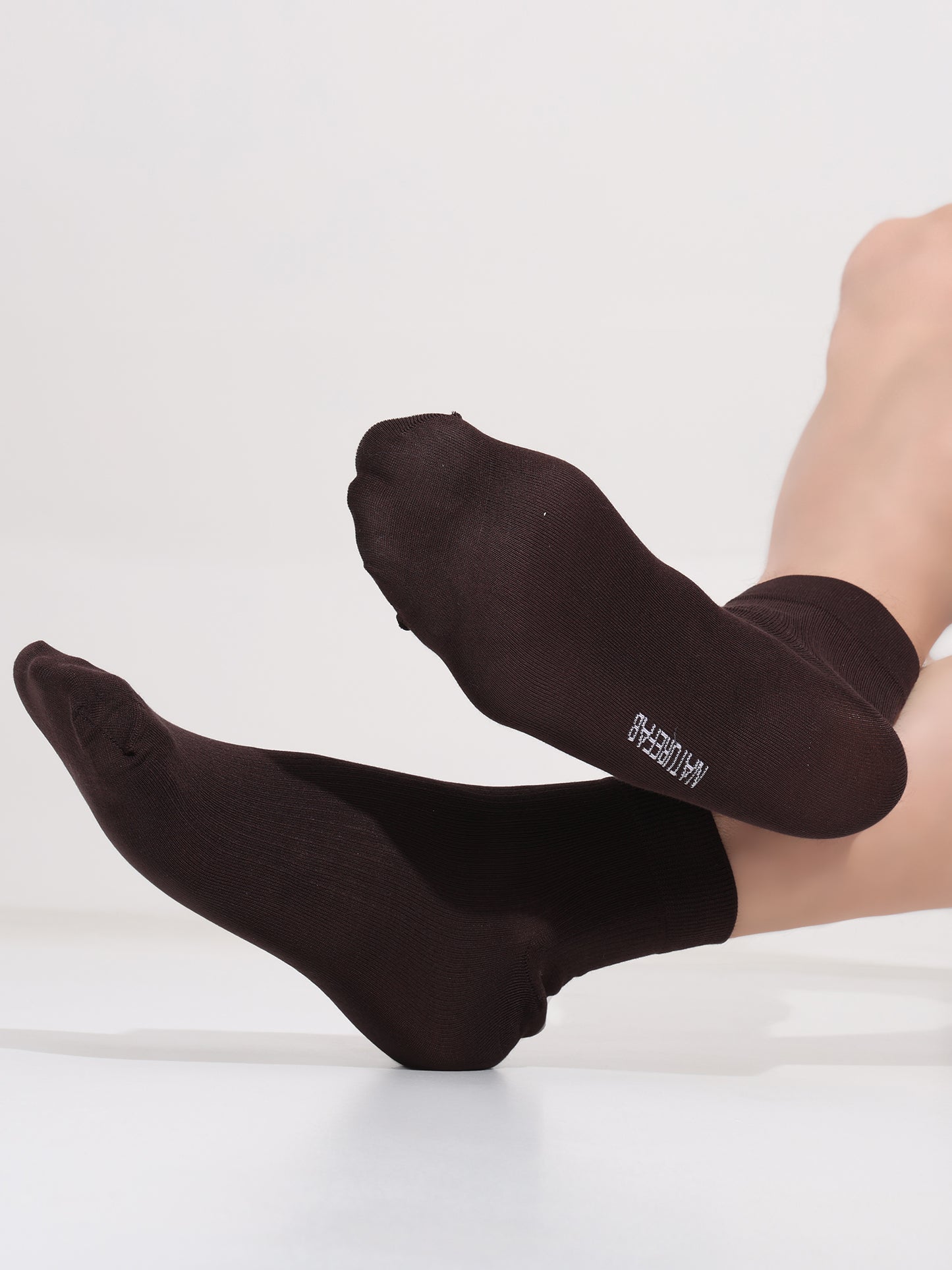Naturefab Men's Bamboo Ankle Length socks Dark Oak (Pack of 3)