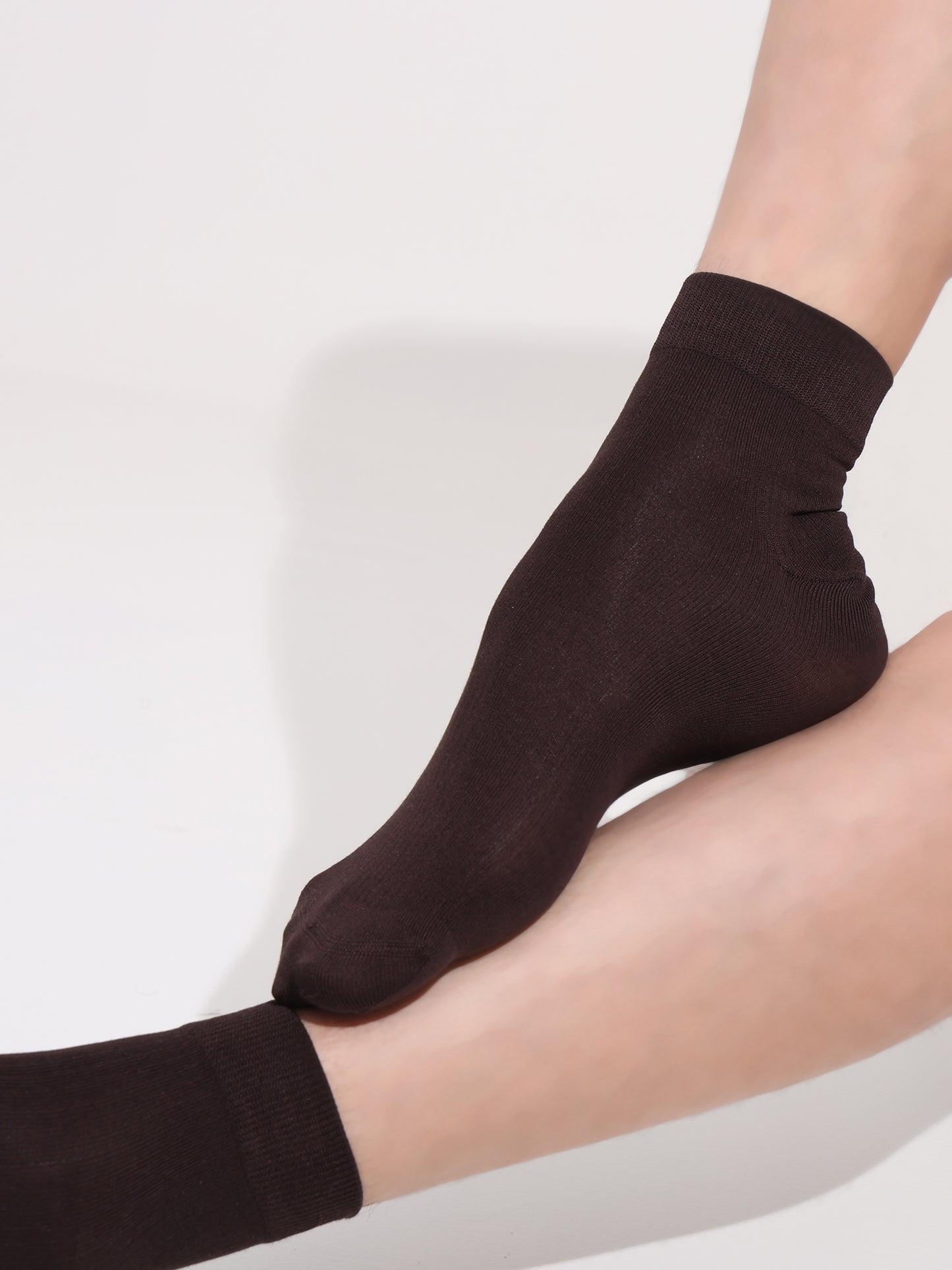 Naturefab Men's Bamboo Ankle Length socks Dark Oak (Pack of 3)