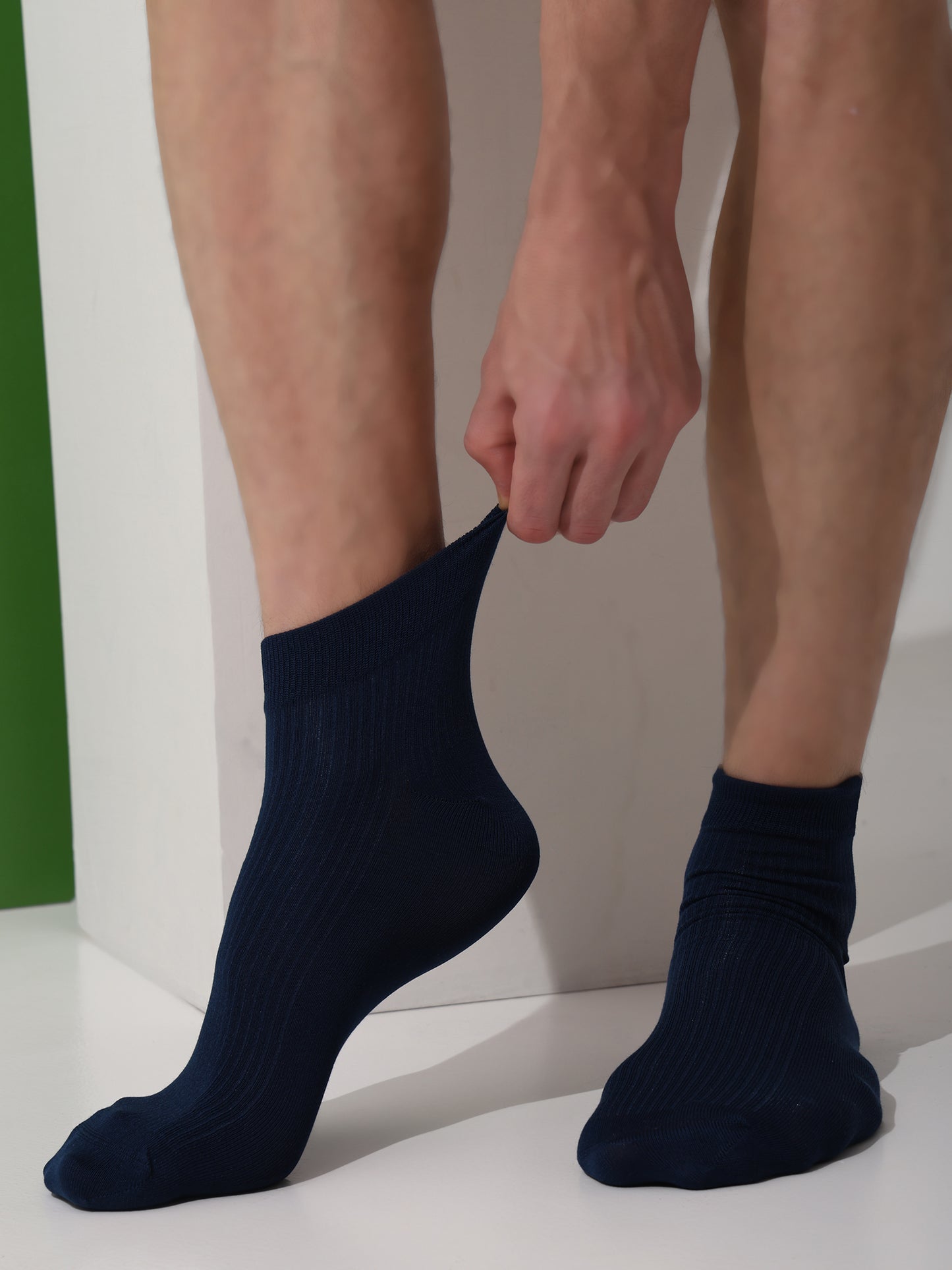 Naturefab Men's Bamboo Ankle Length socks French Navy