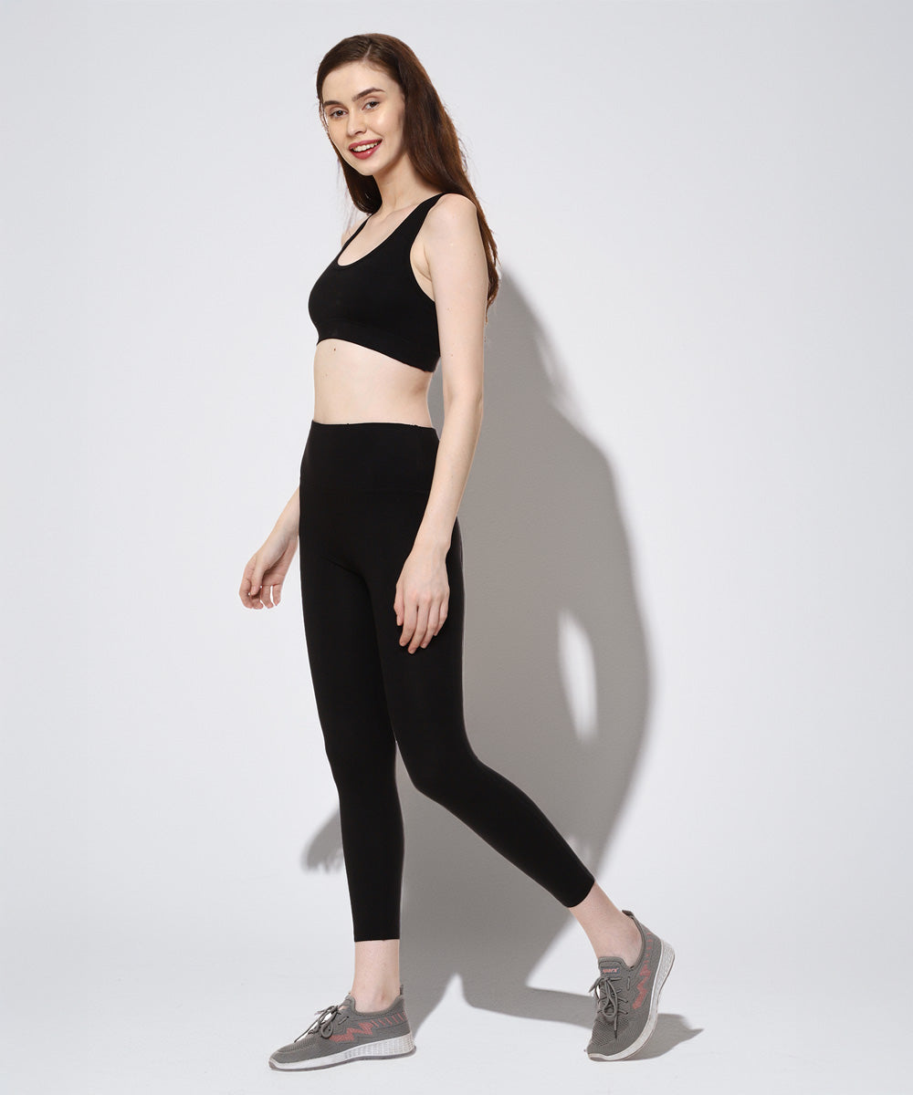 Naturefab Women's Bamboo Sports Bra Black