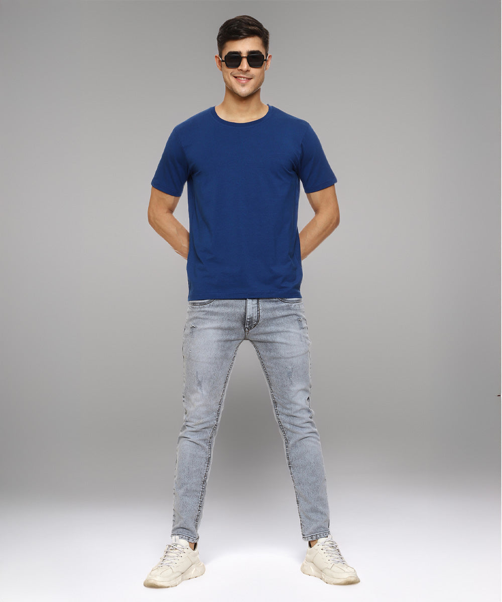 Naturefab Men's Organic Bamboo Tshirt Blue