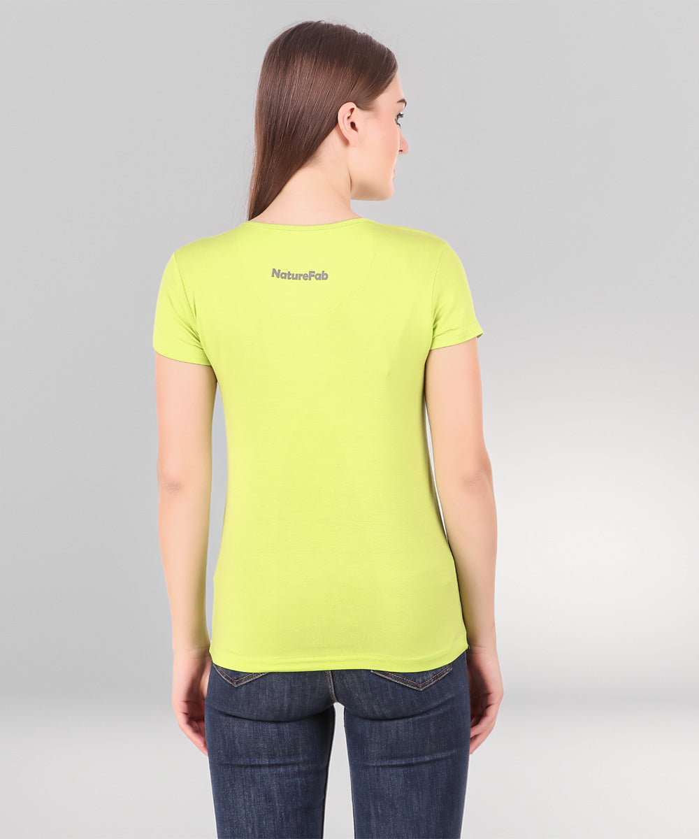 Naturefab Women's Organic Bamboo Tshirt Lemon