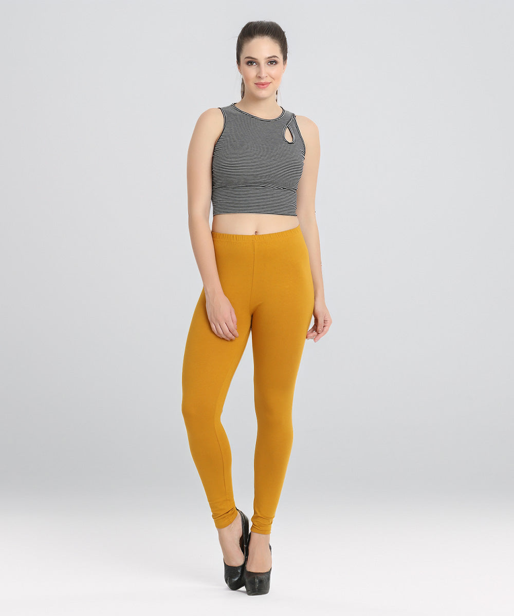 Naturefab Women's Organic Bamboo Legging Mustard