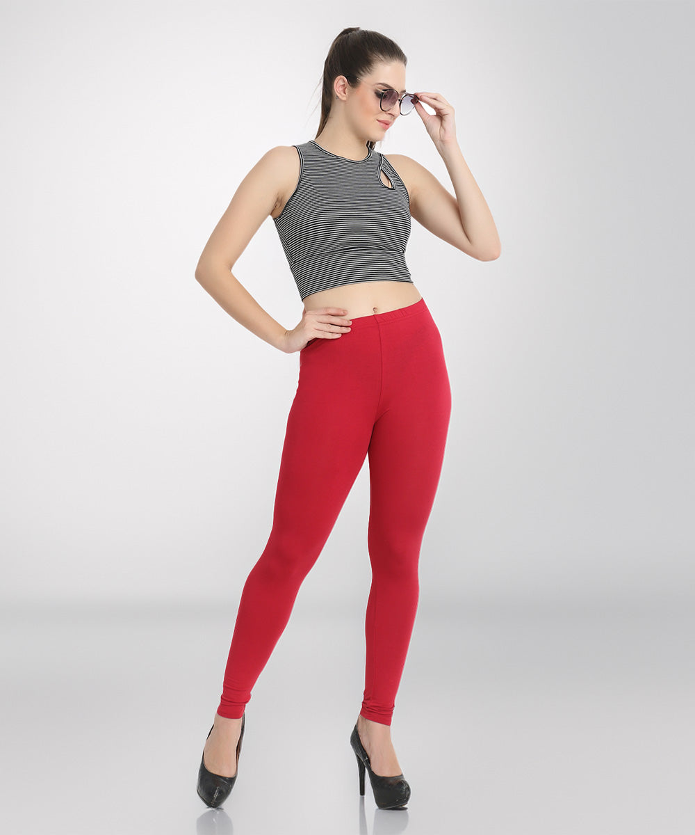 Naturefab Women's Organic Bamboo Legging Maroon