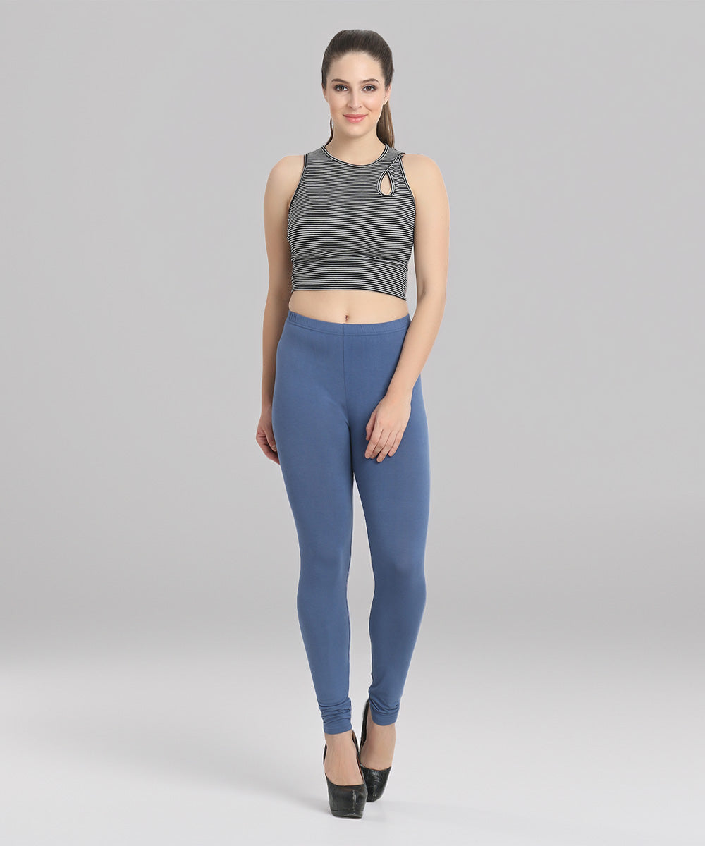 Naturefab Women's Organic Bamboo Legging Blue