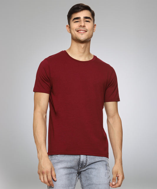 Naturefab Men's Organic Bamboo Tshirt Maroon