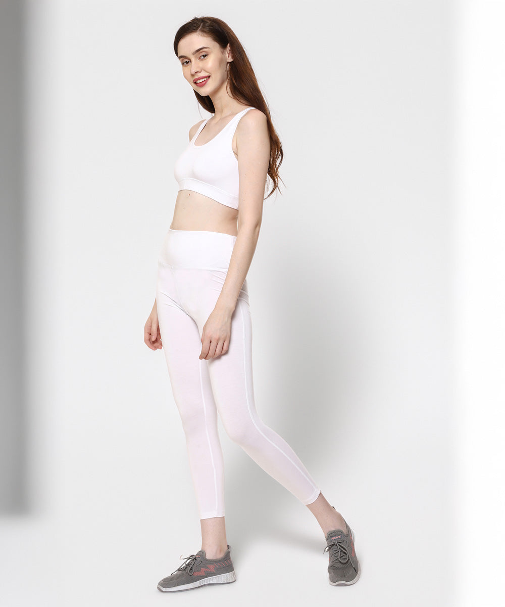Naturefab Women's Bamboo Coórds Set White