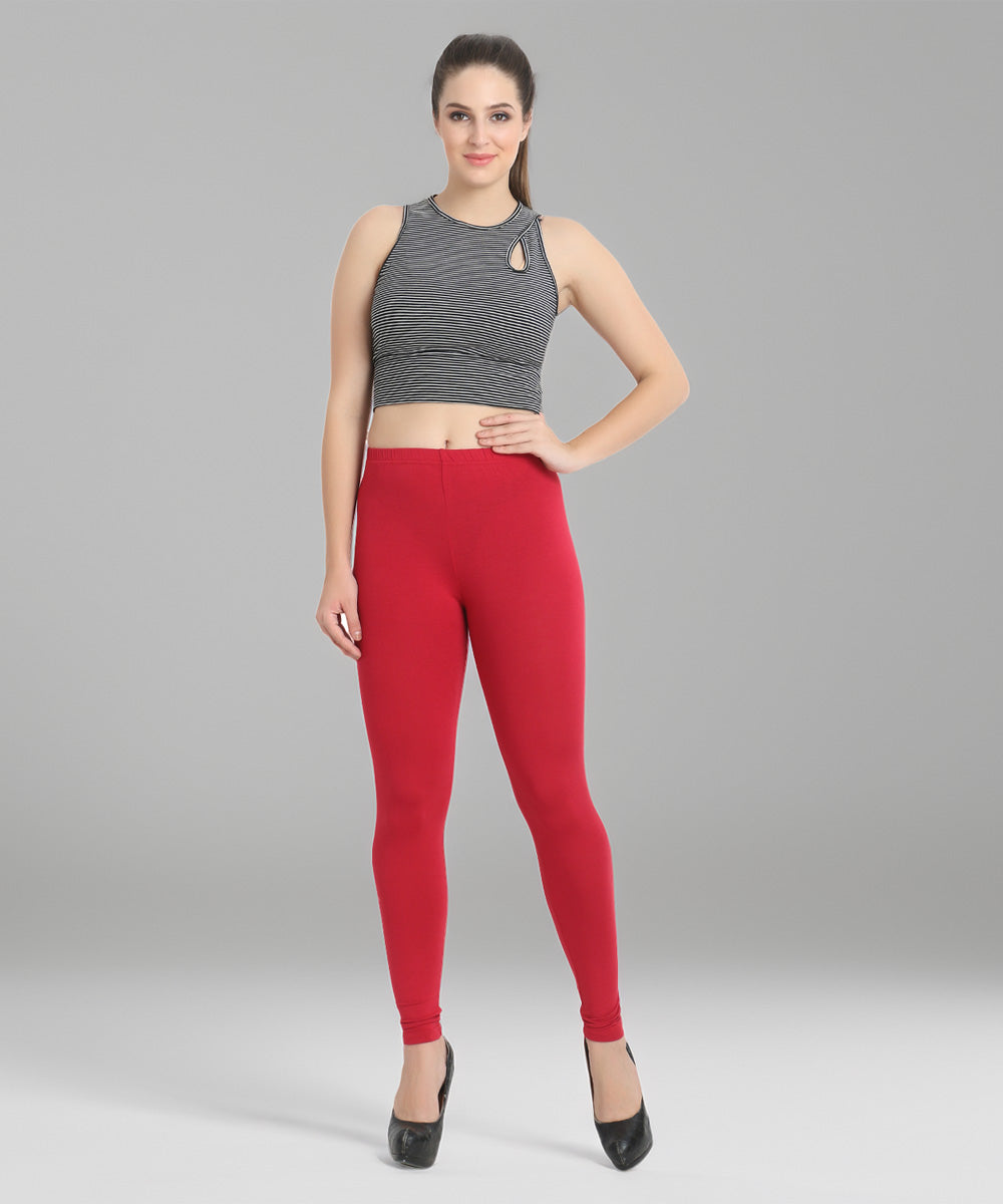 Naturefab Women's Organic Bamboo Legging Maroon