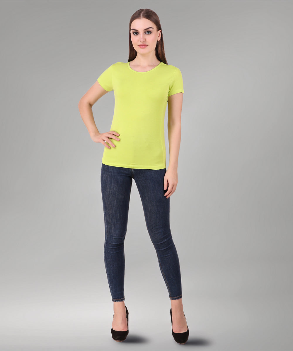 Naturefab Women's Organic Bamboo Tshirt Lemon