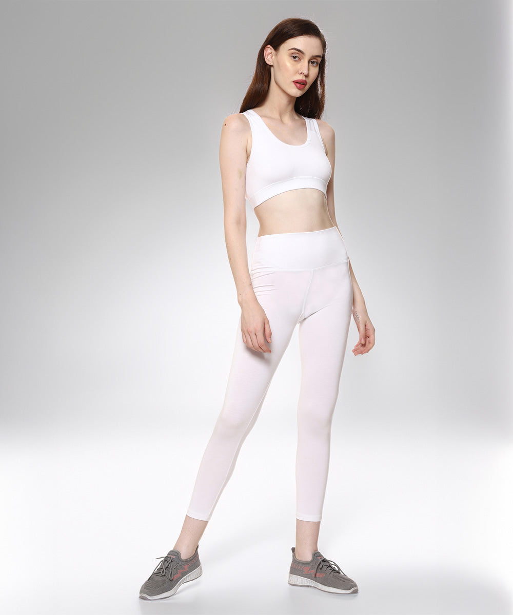 Naturefab Women's Bamboo Coórds Set White