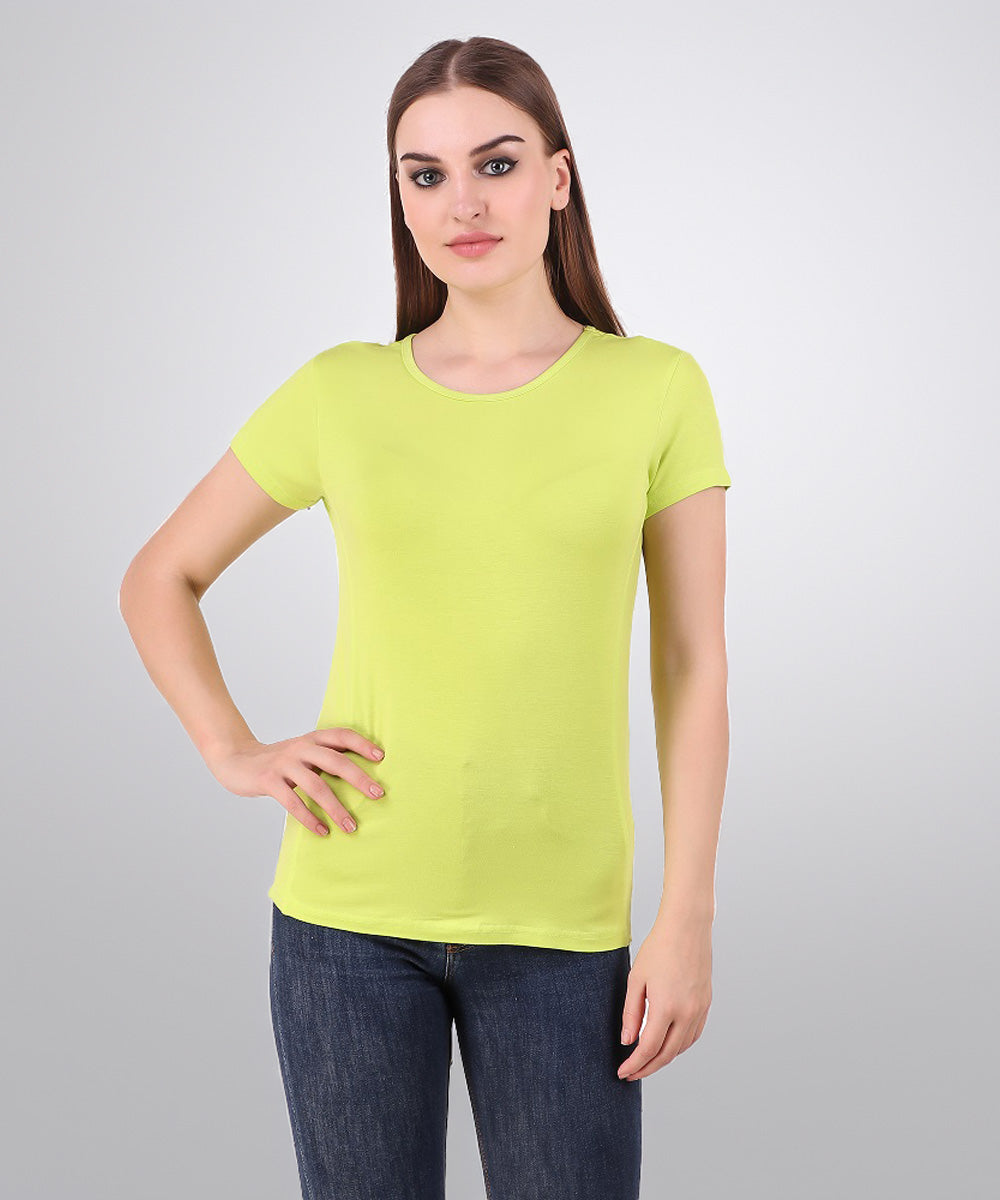Naturefab Women's Organic Bamboo Tshirt Lemon