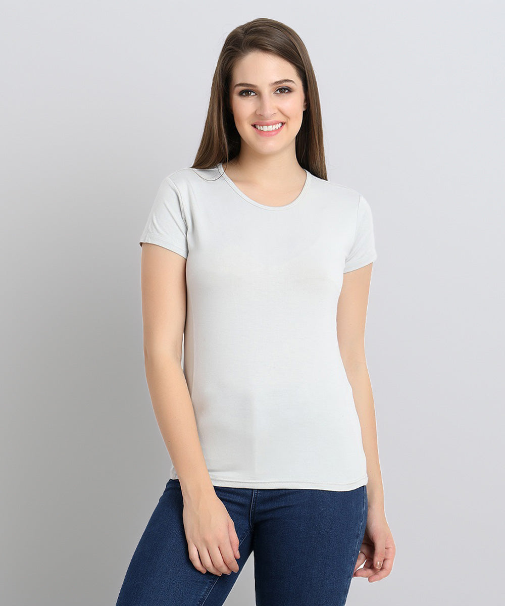 Naturefab Women's Organic Bamboo Tshirt Grey