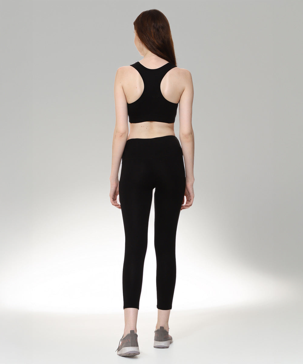 Naturefab Women's Bamboo Sports Bra Black