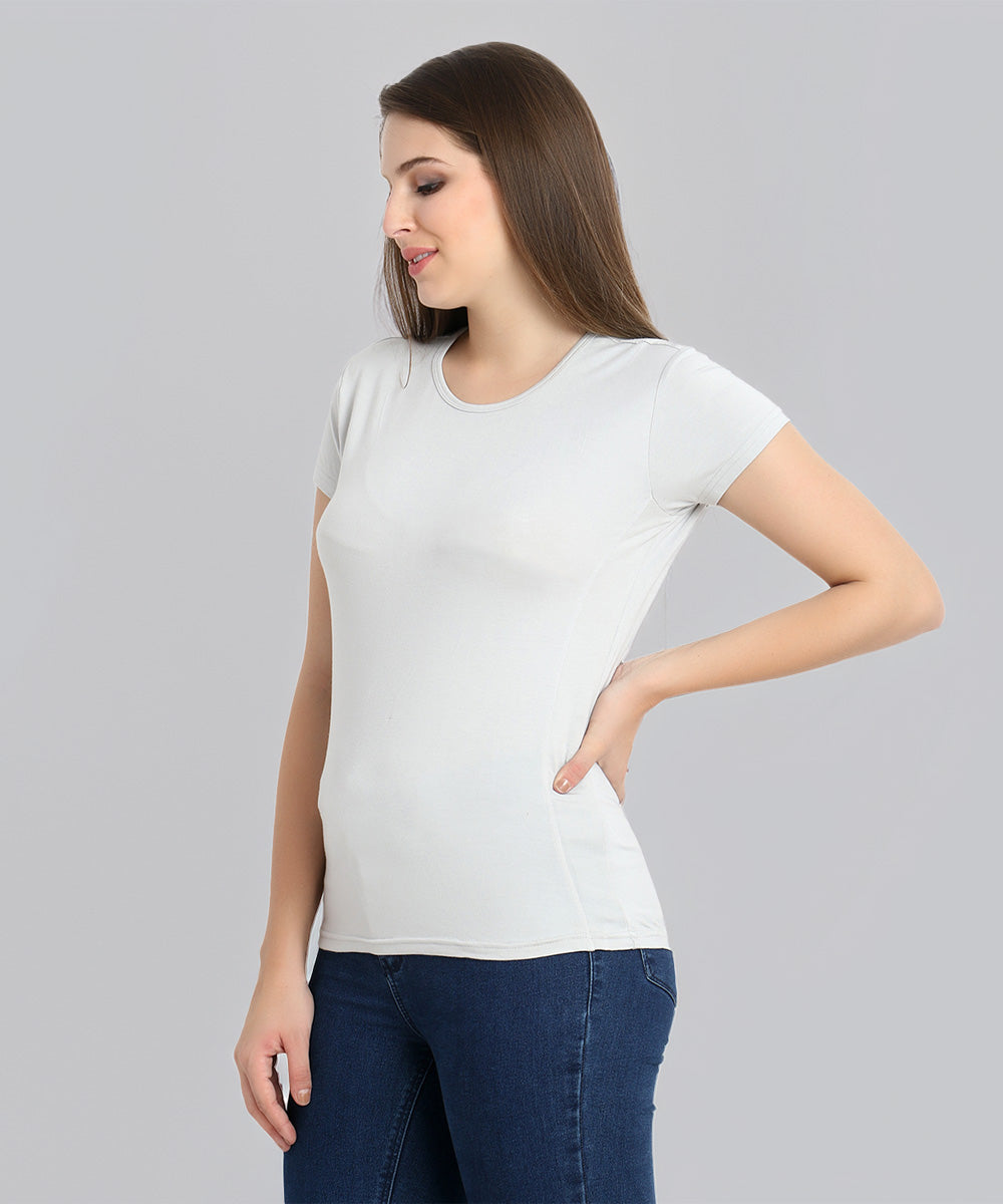 Naturefab Women's Organic Bamboo Tshirt Grey