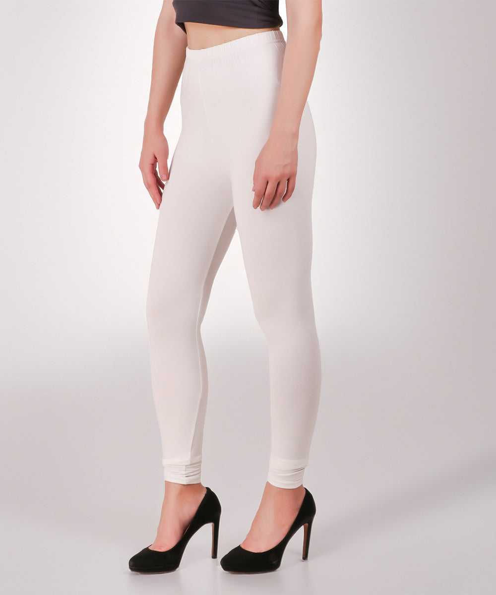 Naturefab Women's Organic Bamboo Legging White