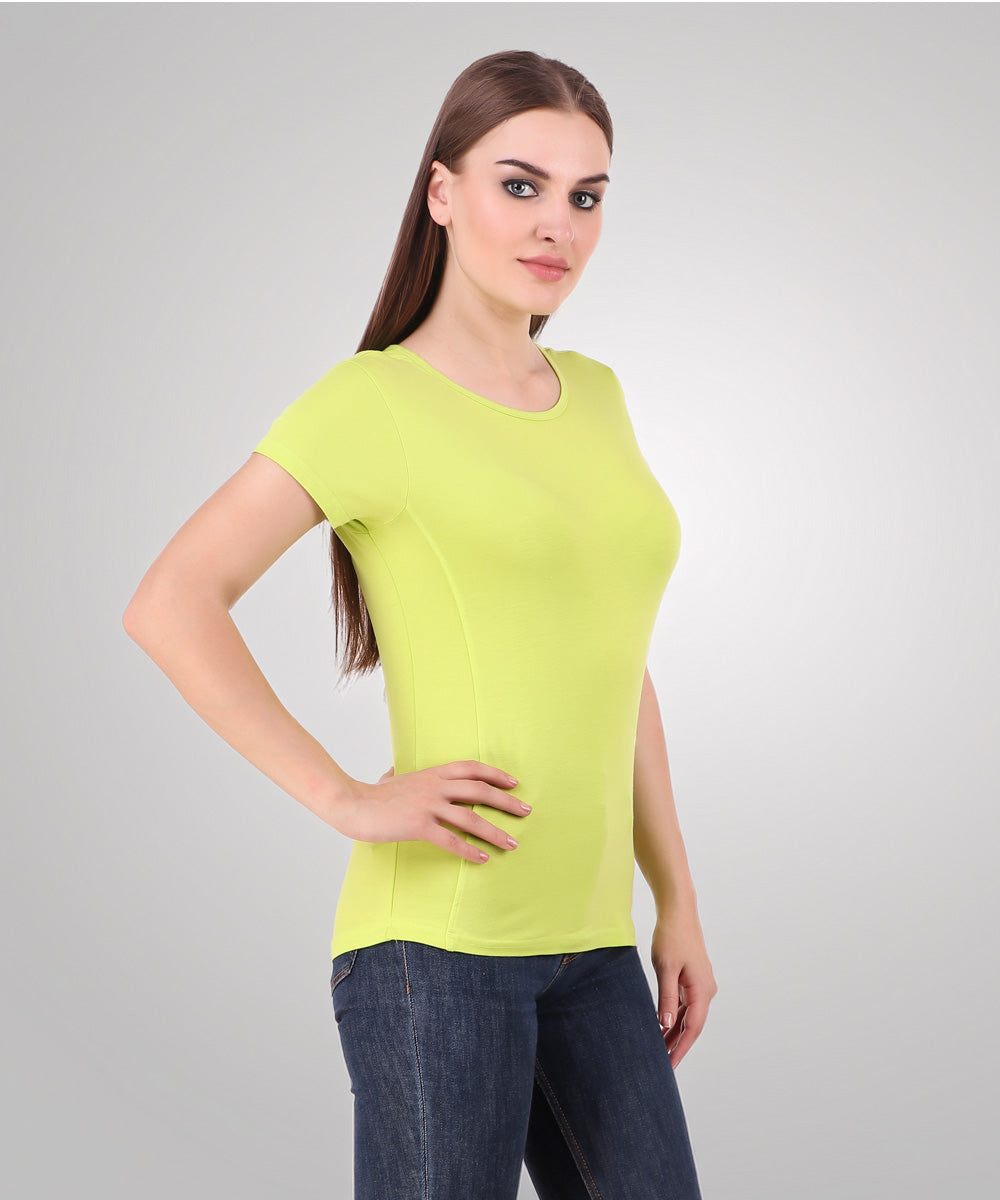 Naturefab Women's Organic Bamboo Tshirt Lemon