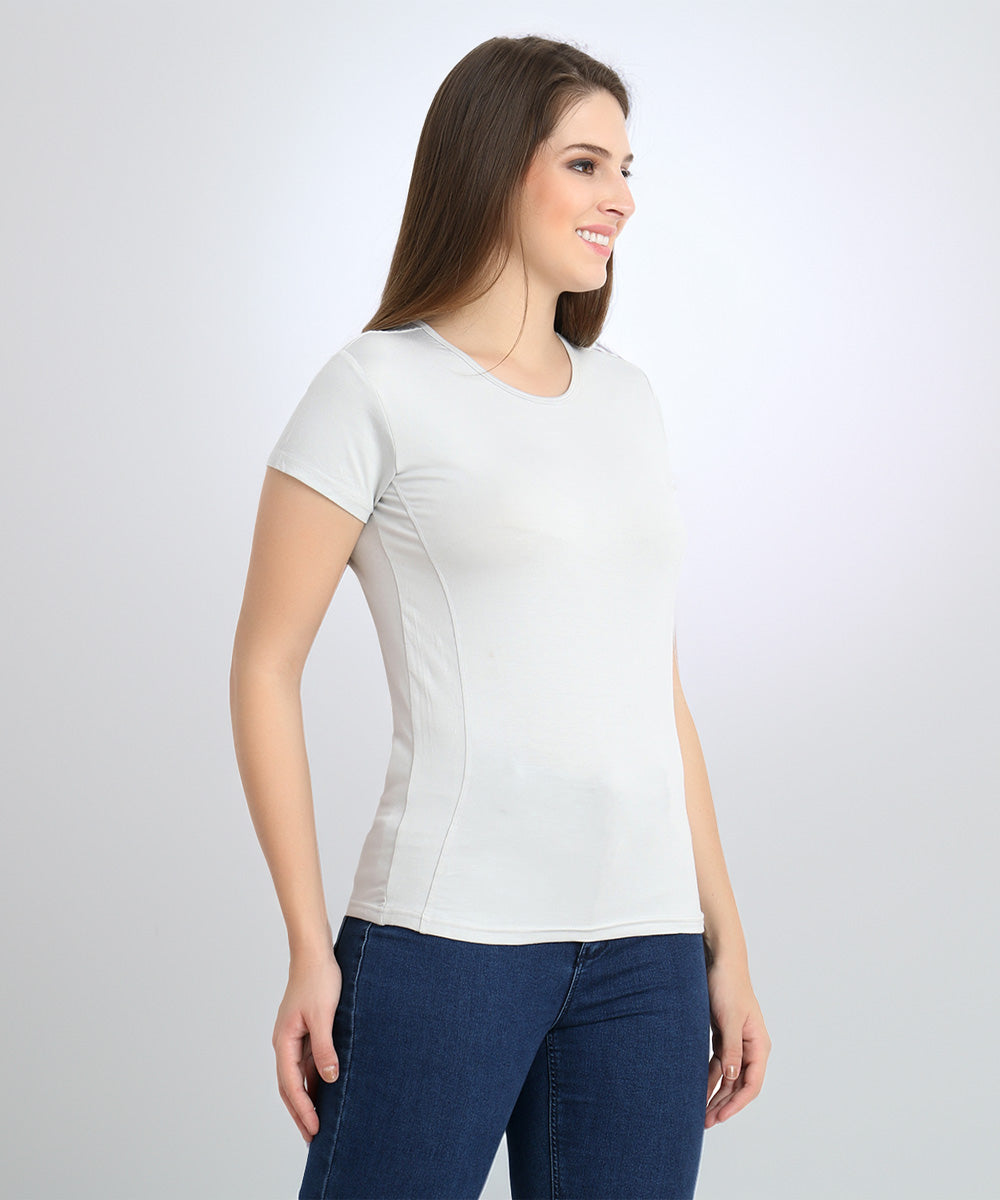 Naturefab Women's Organic Bamboo Tshirt Grey