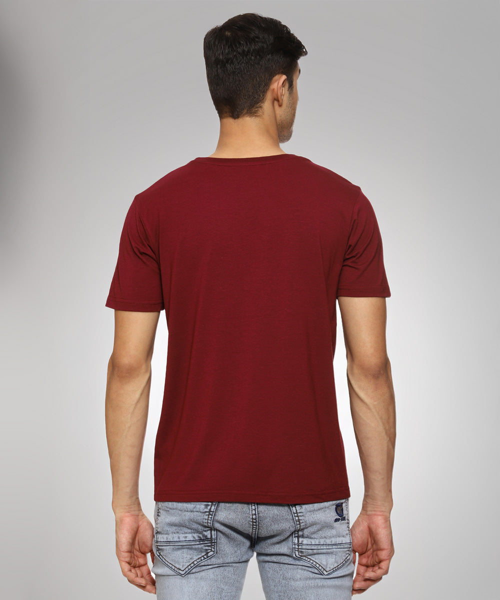 Naturefab Men's Organic Bamboo Tshirt Maroon