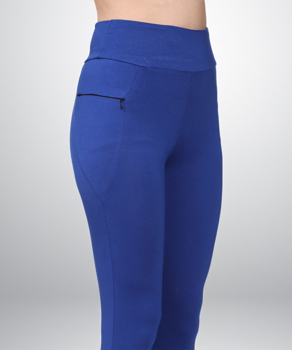 Naturefab Women's Bamboo Workout and Yoga Leggings Blue
