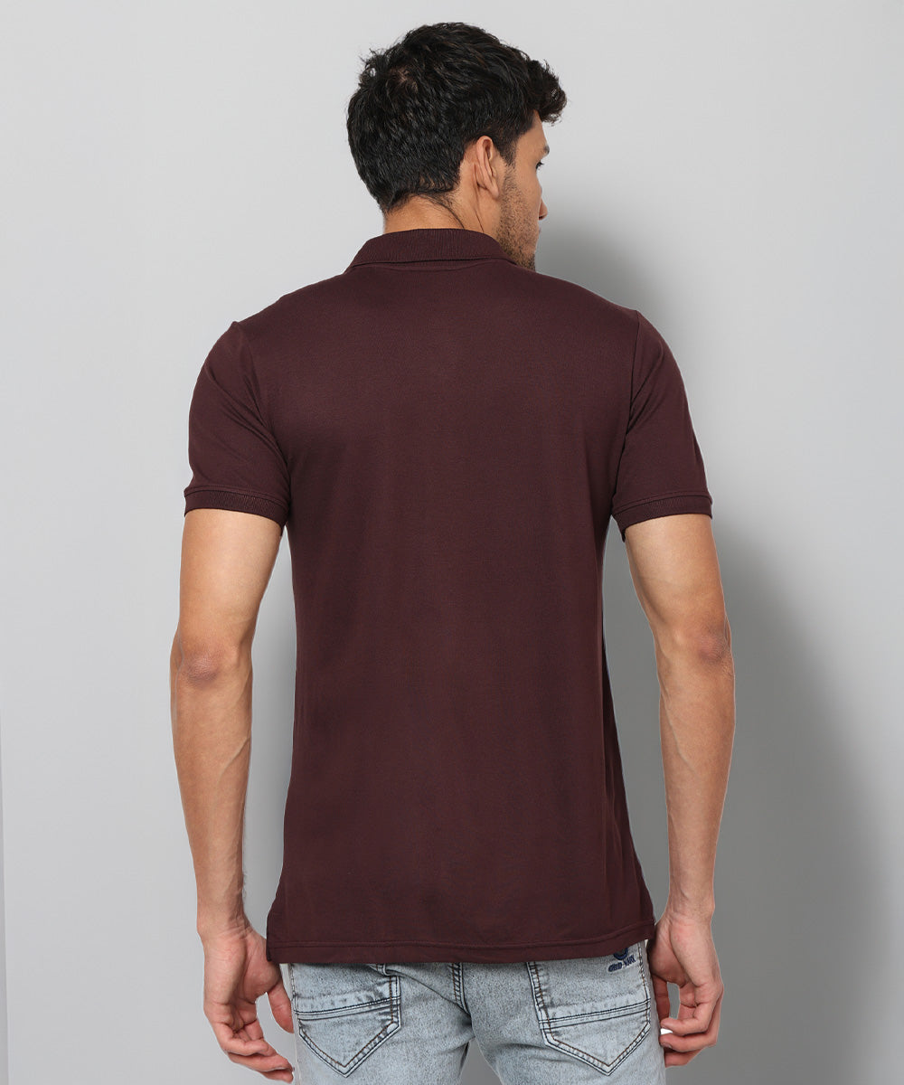 Naturefab Men’s Organic Bamboo Polo Tshirt Coffee