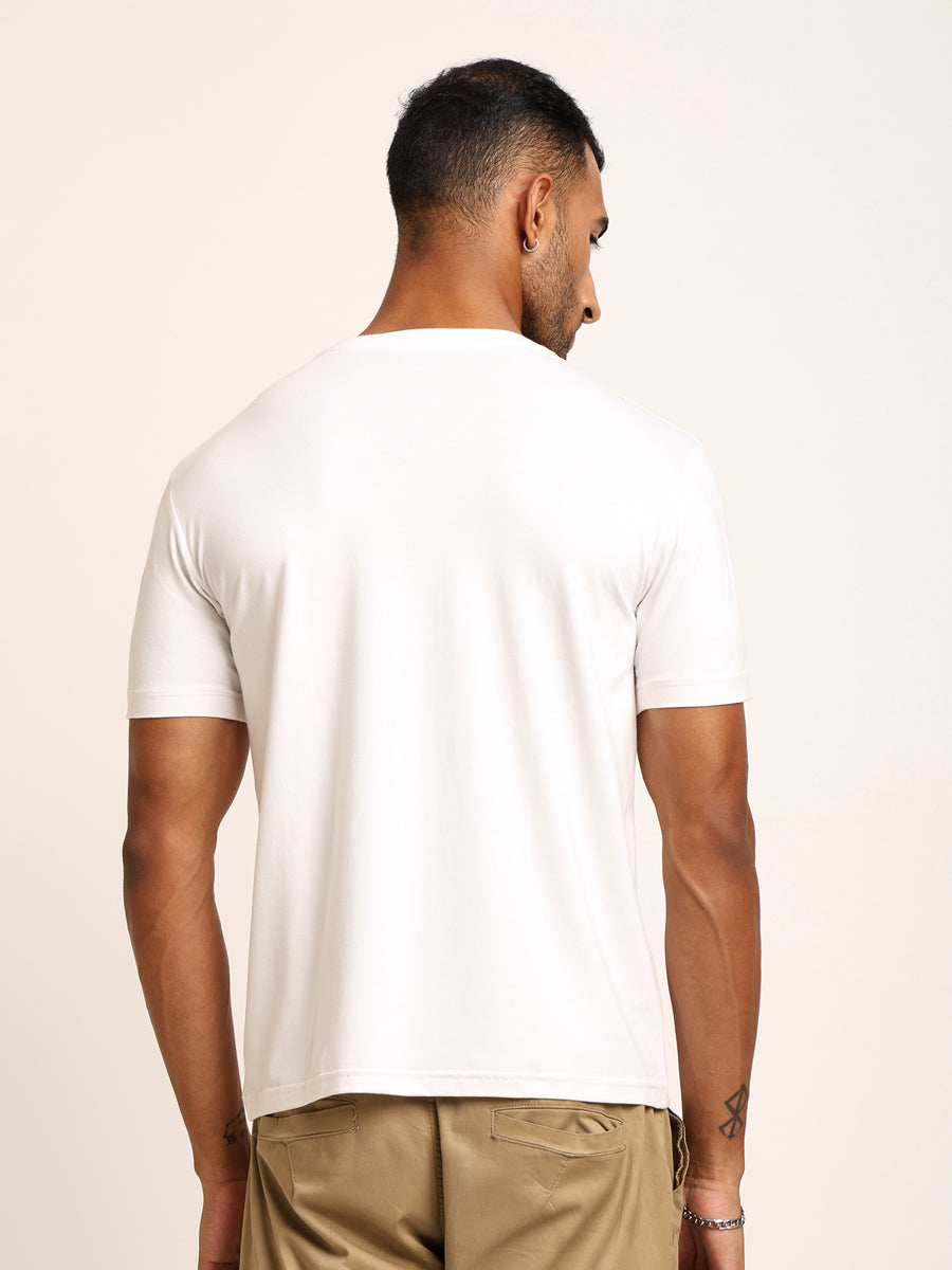 Naturefab Men's Organic Bamboo Tshirt White