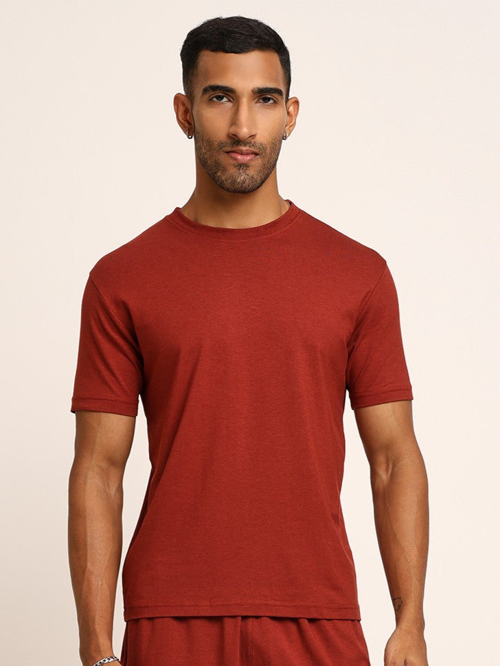 Naturefab Men's Organic Bamboo Tshirt Rust