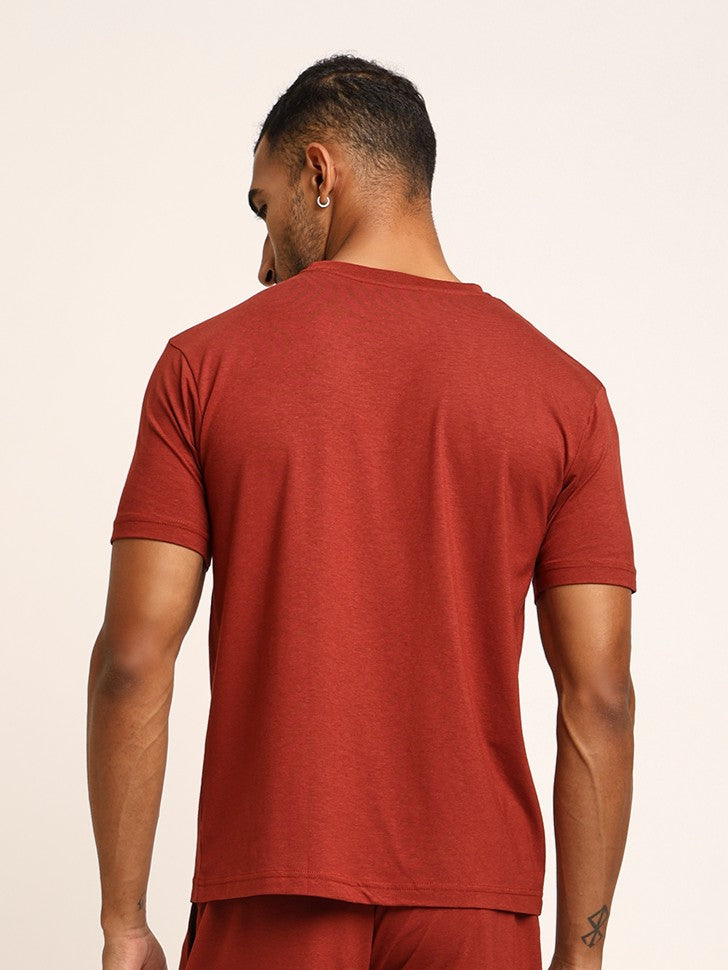 Naturefab Men's Organic Bamboo Tshirt Rust