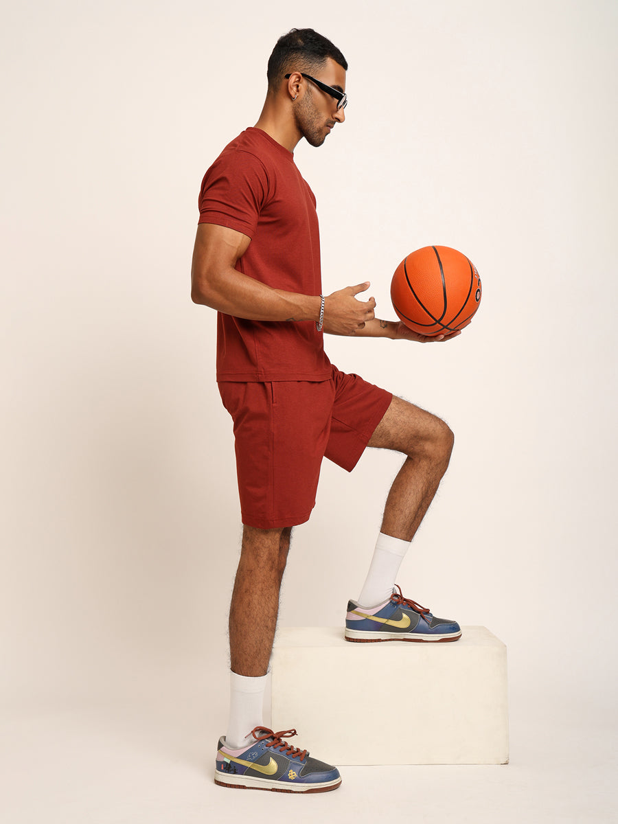 Naturefab Men's Organic Bamboo Co-ord Rust