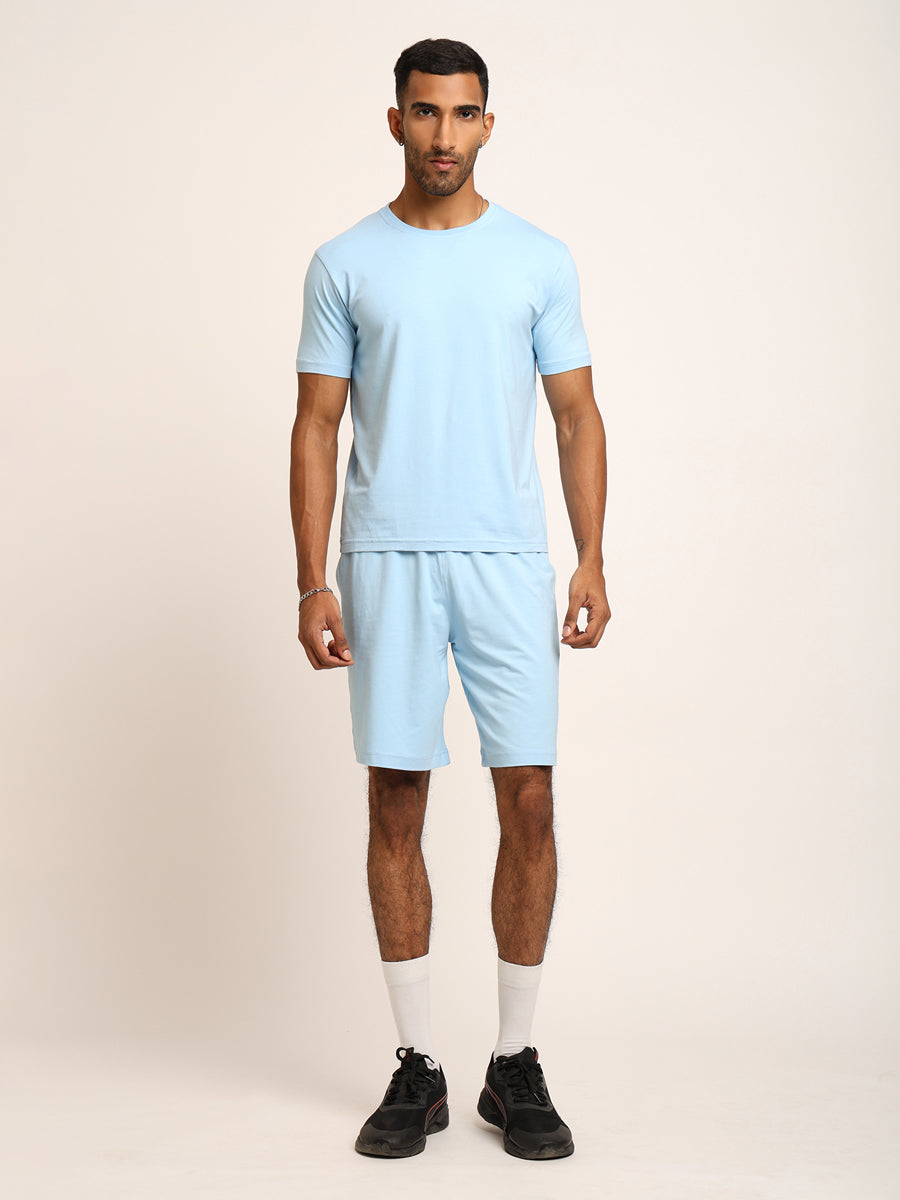 Naturefab Men's Organic Bamboo Co-ord Sky Blue