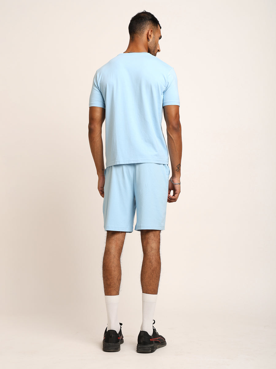 Naturefab Men's Organic Bamboo Co-ord Sky Blue
