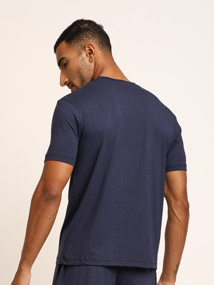 Naturefab Men's Organic Bamboo Tshirt Mood Indigo