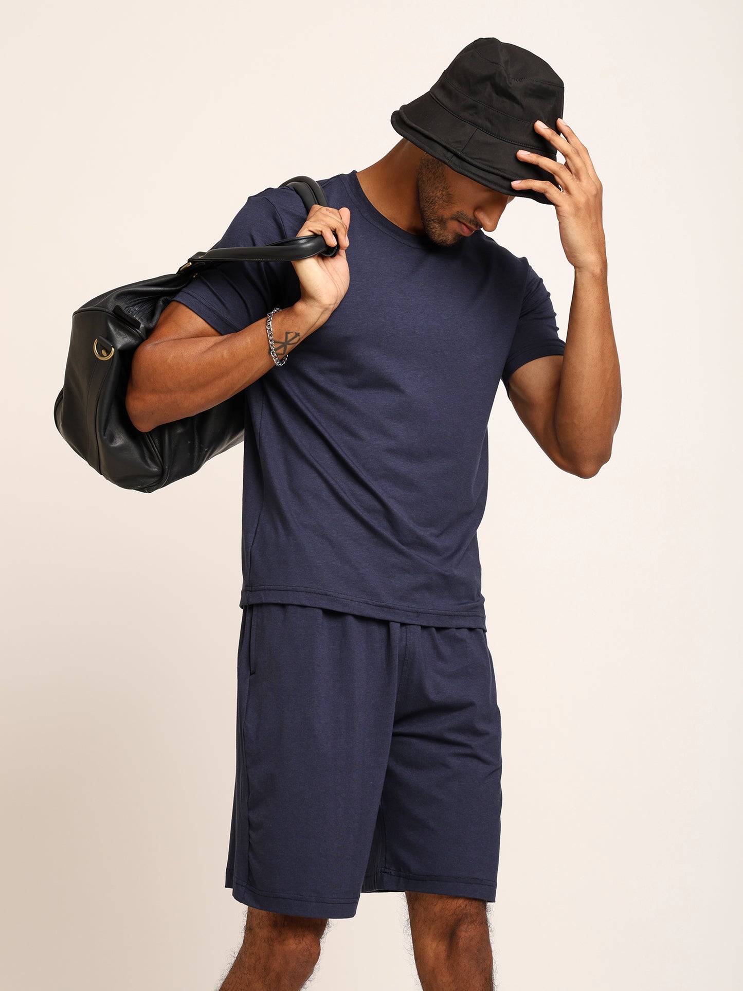 Naturefab Men's Organic Bamboo Tshirt Mood Indigo
