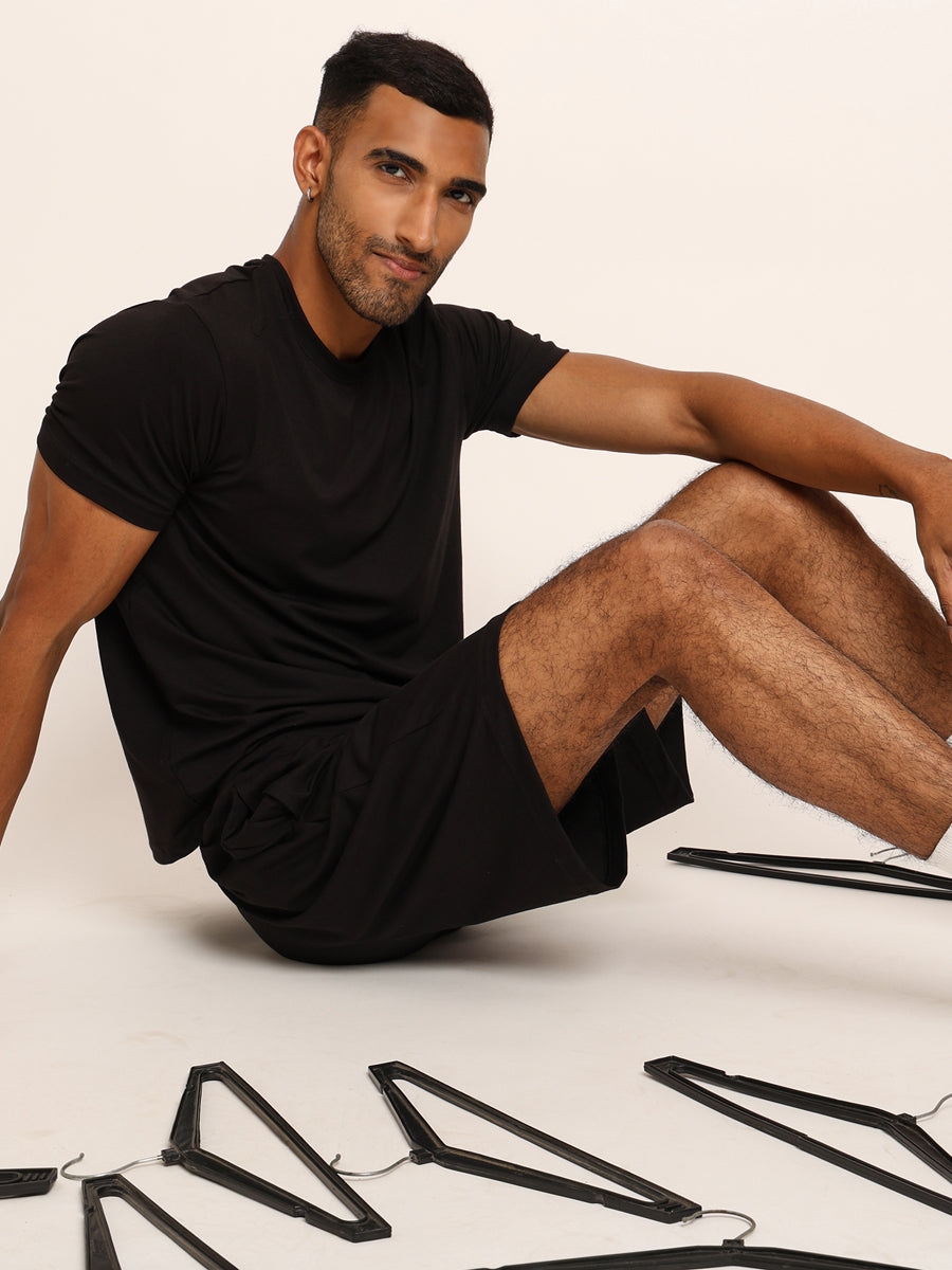Naturefab Men's Organic Bamboo Co-ord Black