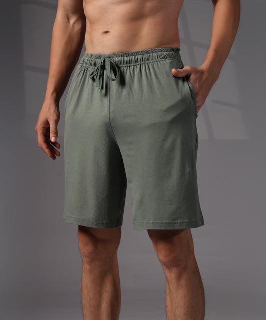 Naturefab Men’s Organic Bamboo Shorts Granite Green