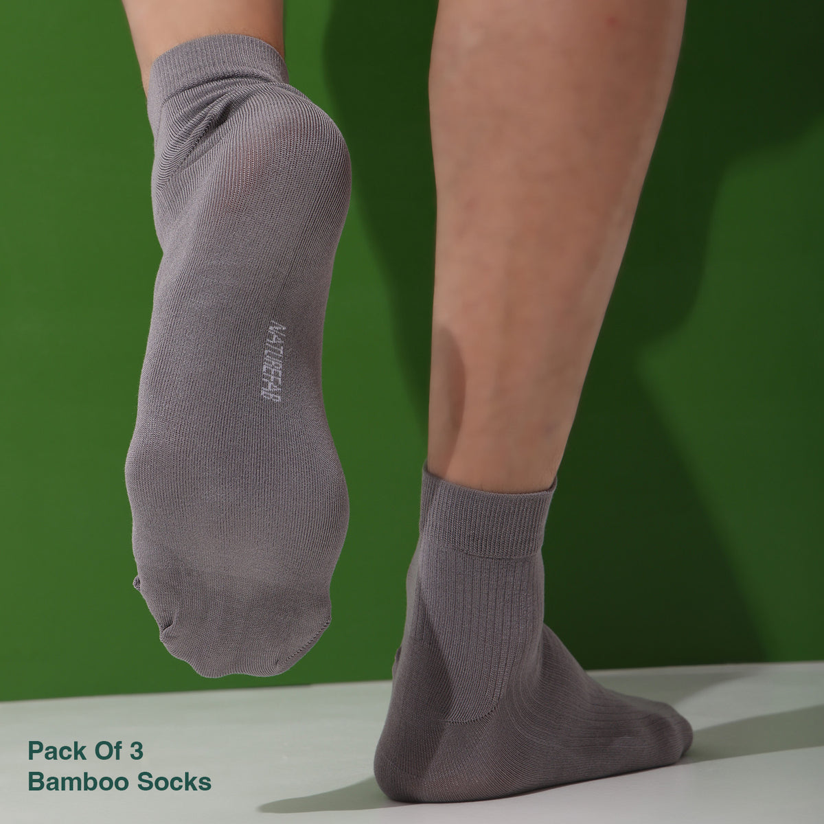 Naturefab Herren Bambus Knöchellange Socken Orchid Flower