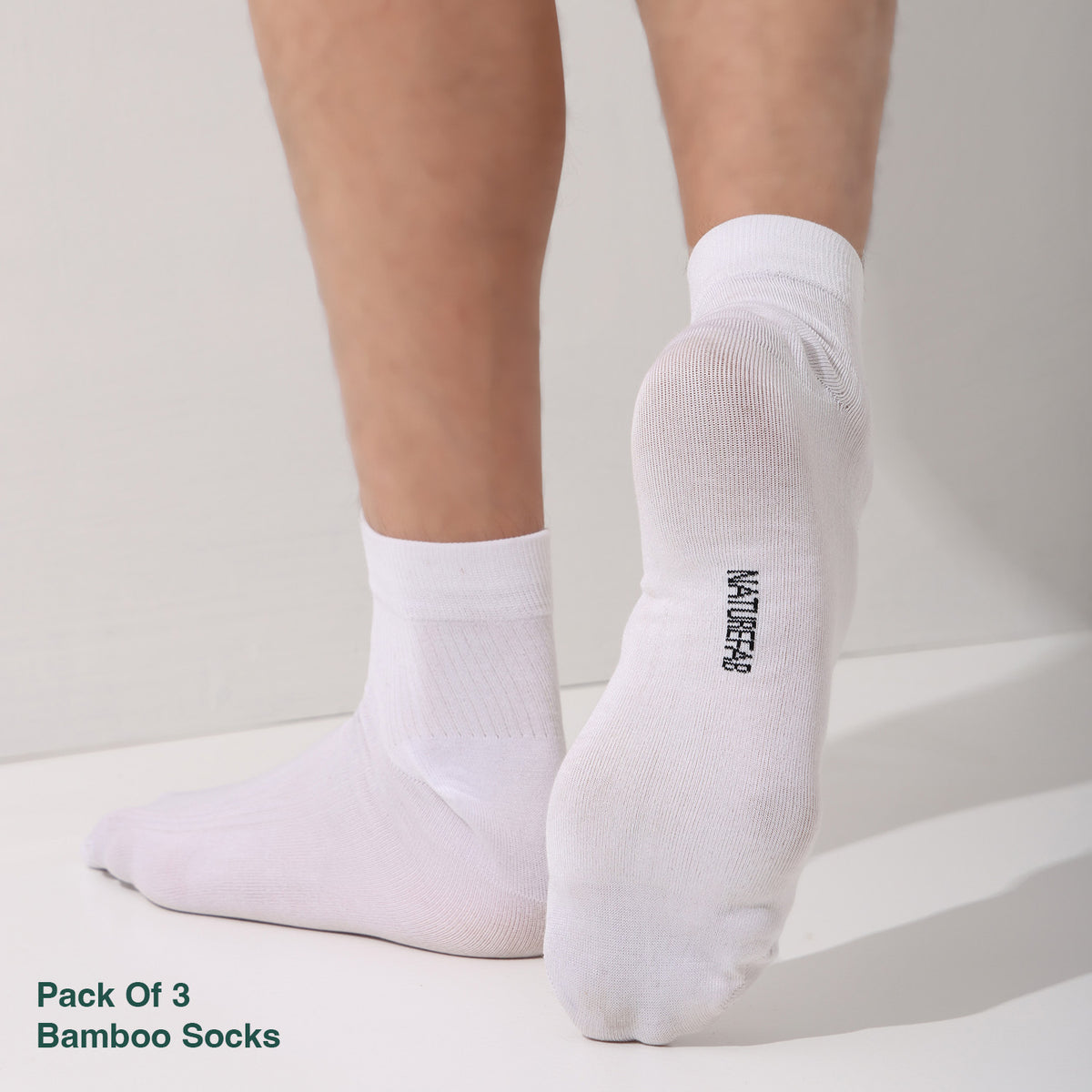 Naturefab Herren Bambus Knöchellange Socken Orchid Flower