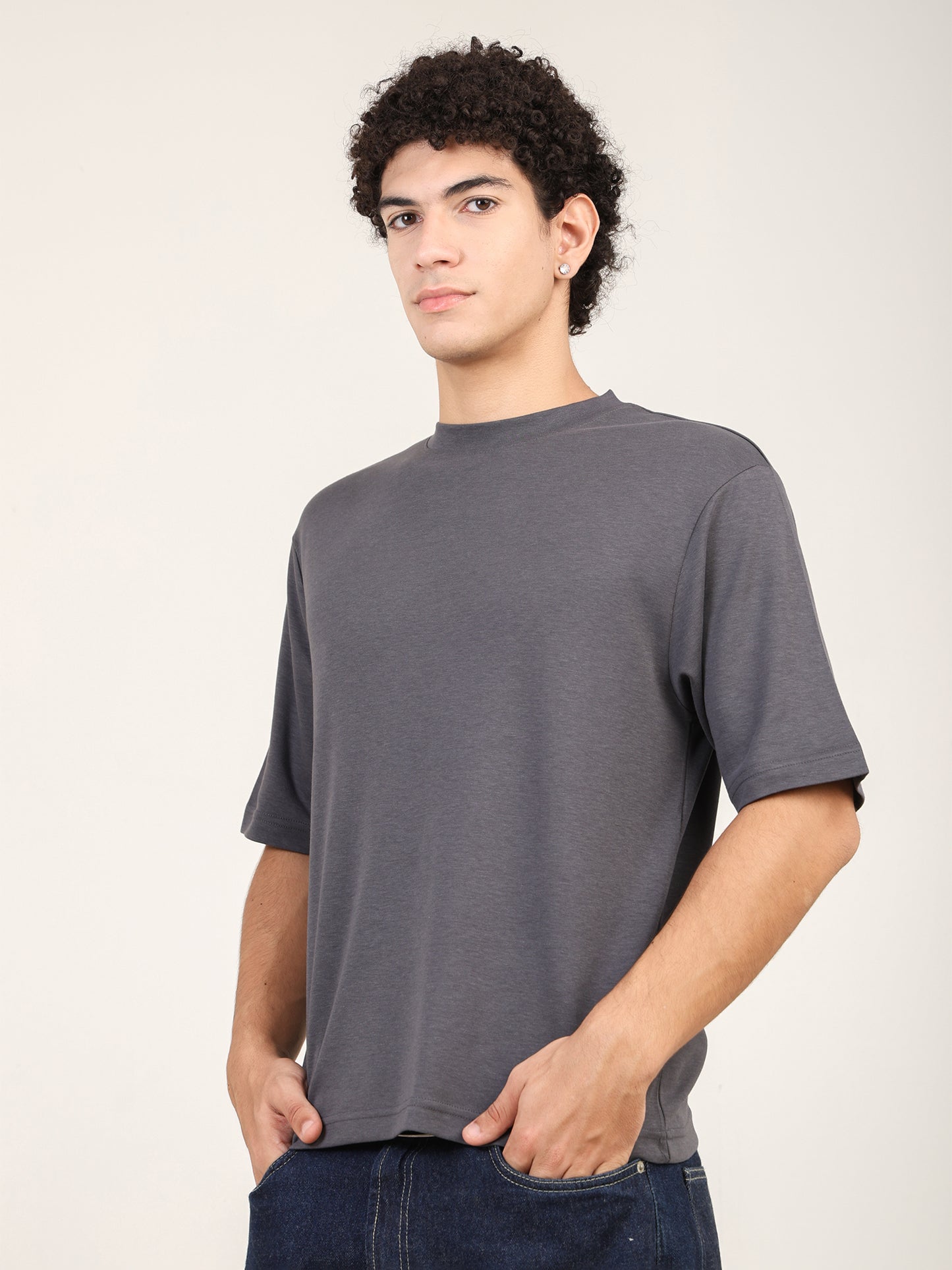 Naturefab Herren Bio Bambus T-Shirt Granite Green