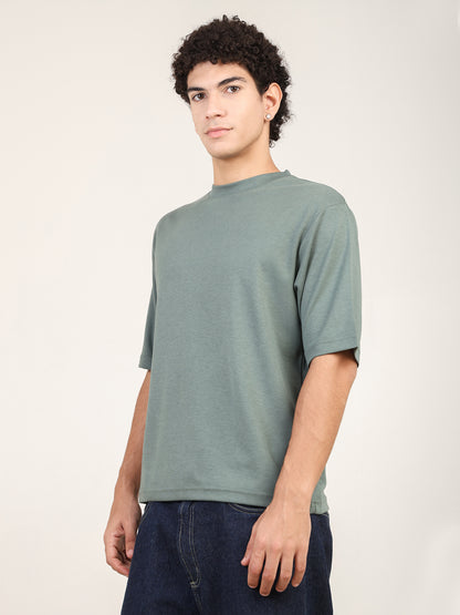 Naturefab Herren Bio Bambus T-Shirt Granite Green