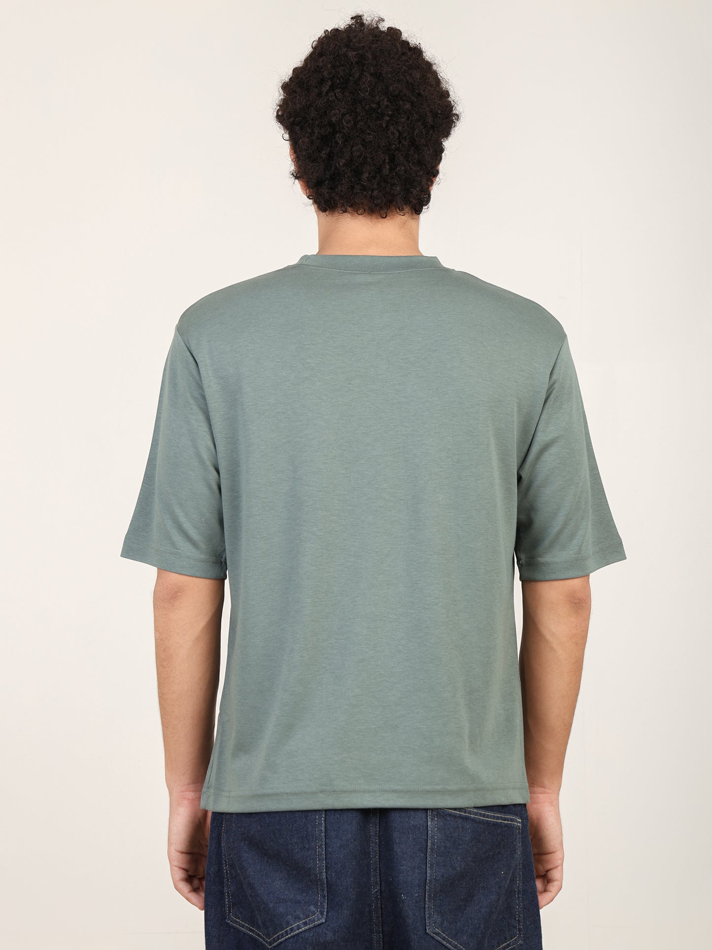 Naturefab Herren Bio Bambus T-Shirt Granite Green