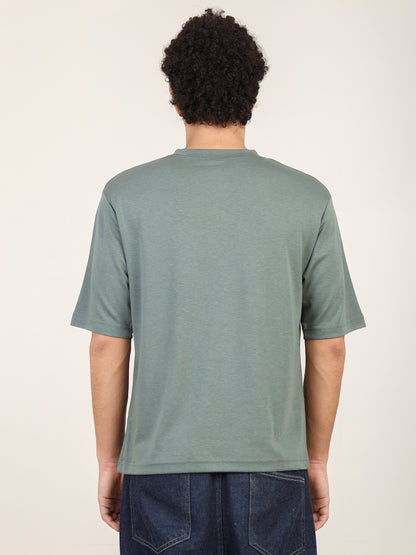 Naturefab Herren Bio Bambus T-Shirt Granite Green