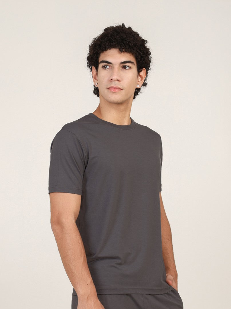 Naturefab Men's Organic Bamboo Tshirt Ash Grey