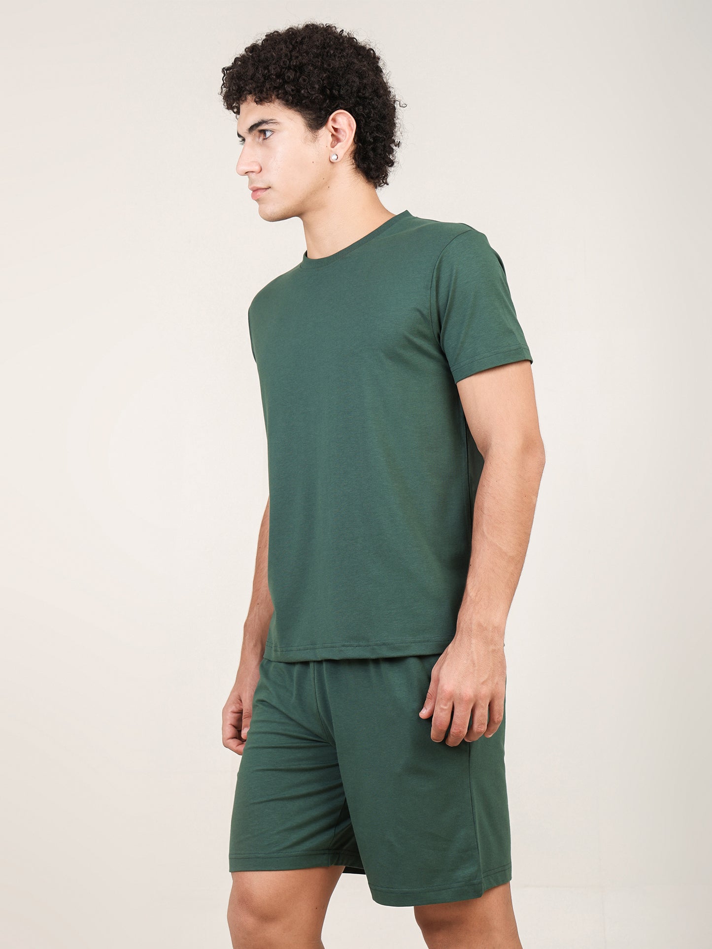 Naturefab Herren Bio-Bambus-Set Granitgrün