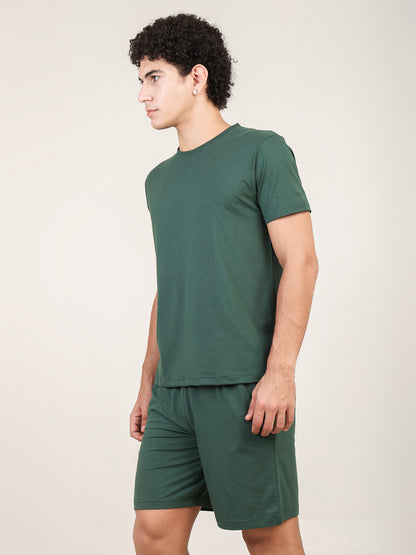 Naturefab Herren Bio-Bambus-Set Granitgrün