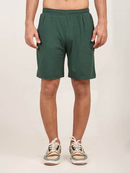Naturefab Men’s Organic Bamboo Shorts Forest Green