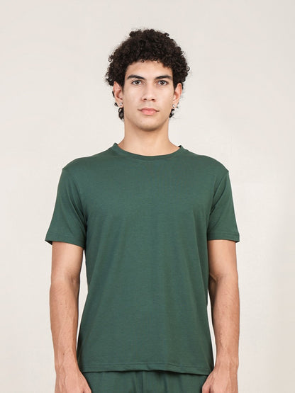 Naturefab Herren Bio Bambus T-Shirt Granite Green